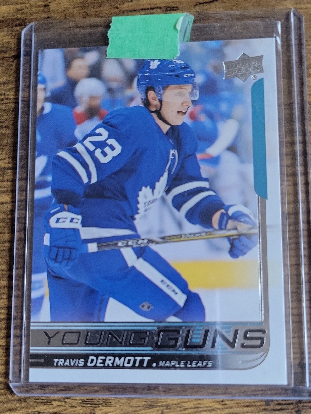 Young Guns Travis Dermott Toronto Maple Leafs Hockey Card - Blue